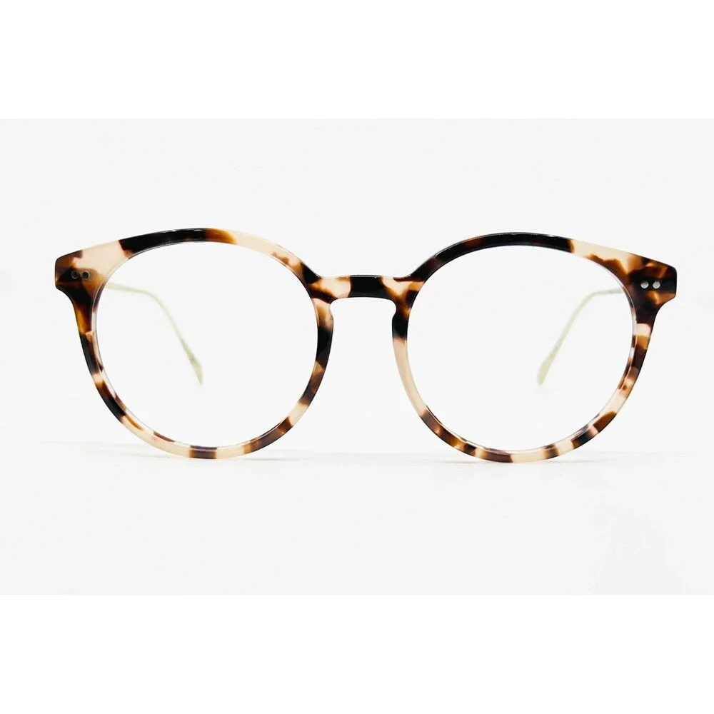 Warby Parker Langley Eyeglasses Men Tortoise Shell Round Frame 50-18-140